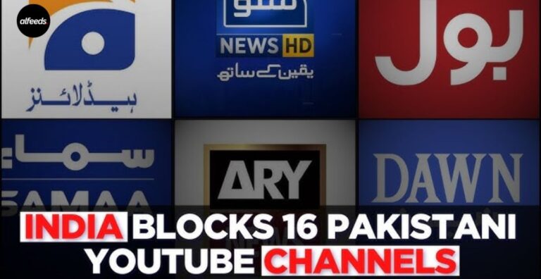 India Blocks 16 channel of pakistan